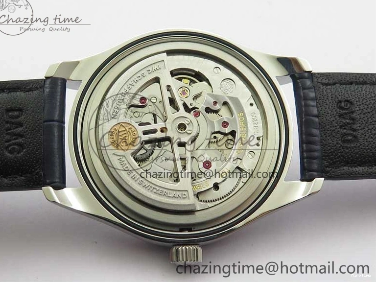 MIROTIME 0409 Packable Portuguese IW358304 ZF 1:1 Best Edition SS White Dial Blue Markers on Leather Strap A 7079